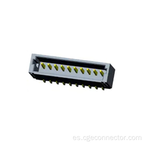 Conector de obleas de tipo de ángulo recto SMT de una sola fila